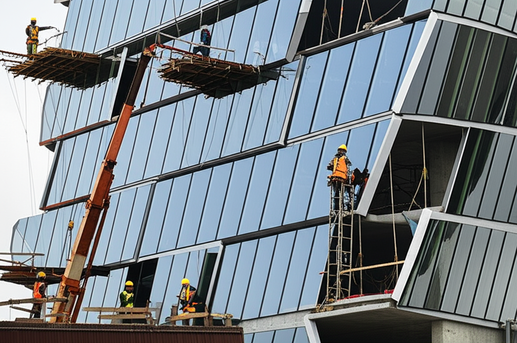 Construction team working